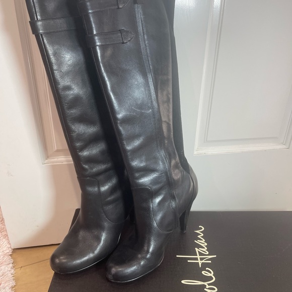 Cole Hann 8.5 size Air Jalisa tall boot black - Picture 3 of 8